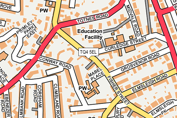 TQ4 5EL map - OS OpenMap – Local (Ordnance Survey)