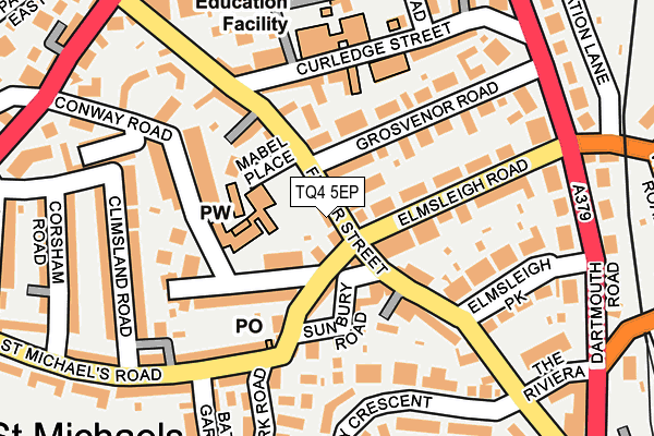 TQ4 5EP map - OS OpenMap – Local (Ordnance Survey)