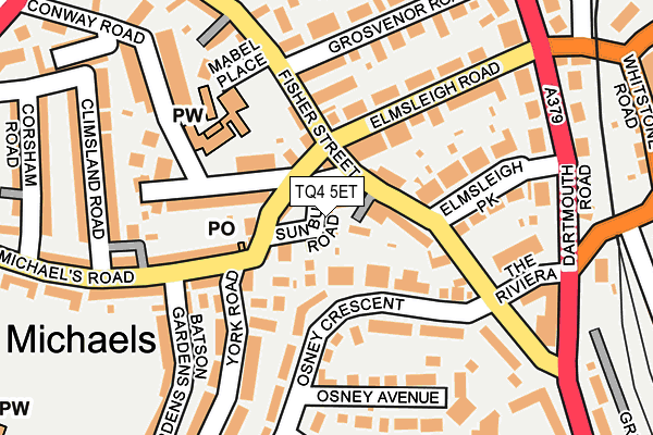 TQ4 5ET map - OS OpenMap – Local (Ordnance Survey)