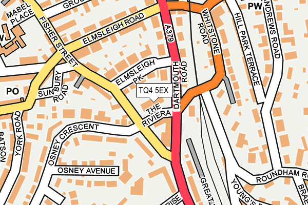 TQ4 5EX map - OS OpenMap – Local (Ordnance Survey)