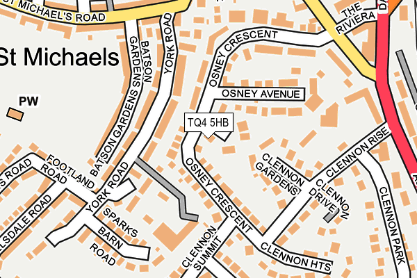 TQ4 5HB map - OS OpenMap – Local (Ordnance Survey)