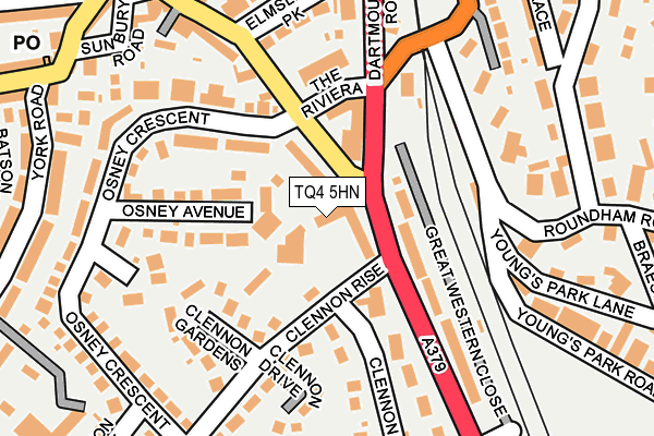 TQ4 5HN map - OS OpenMap – Local (Ordnance Survey)