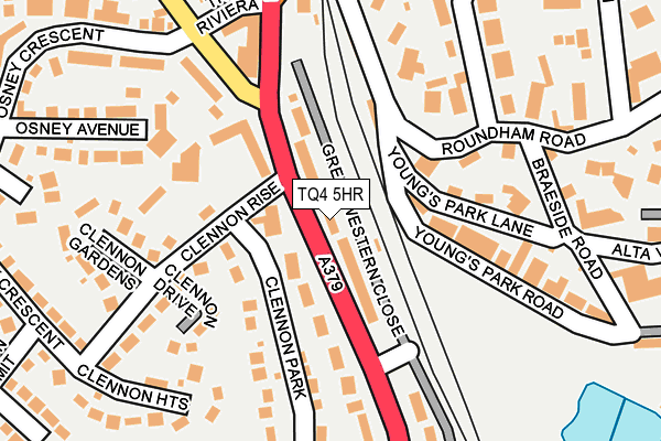 TQ4 5HR map - OS OpenMap – Local (Ordnance Survey)