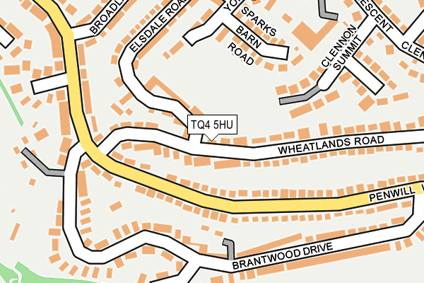 TQ4 5HU map - OS OpenMap – Local (Ordnance Survey)