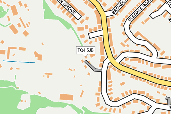 TQ4 5JB map - OS OpenMap – Local (Ordnance Survey)