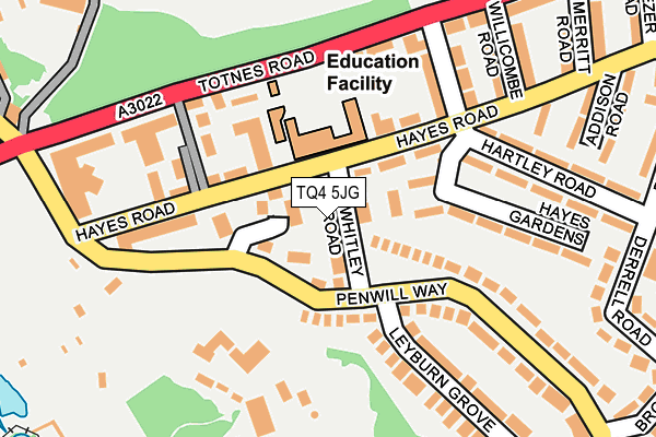 TQ4 5JG map - OS OpenMap – Local (Ordnance Survey)