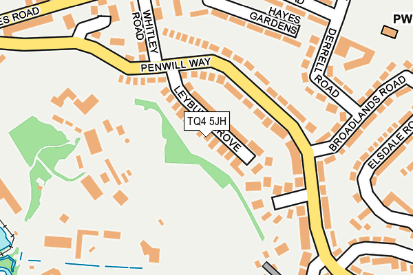 TQ4 5JH map - OS OpenMap – Local (Ordnance Survey)