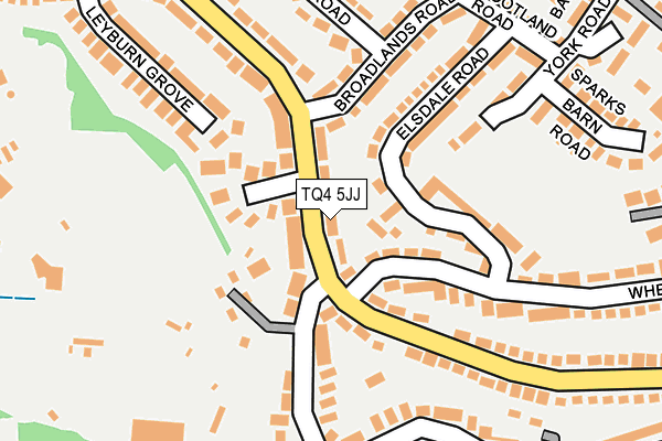 TQ4 5JJ map - OS OpenMap – Local (Ordnance Survey)