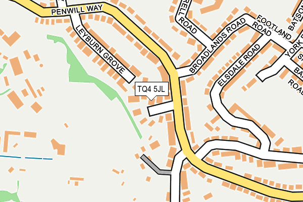TQ4 5JL map - OS OpenMap – Local (Ordnance Survey)