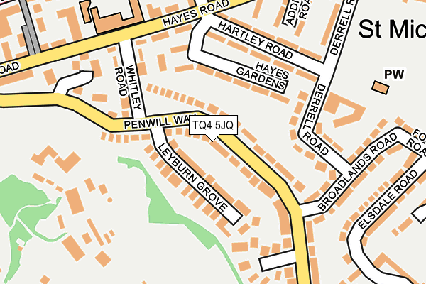 TQ4 5JQ map - OS OpenMap – Local (Ordnance Survey)