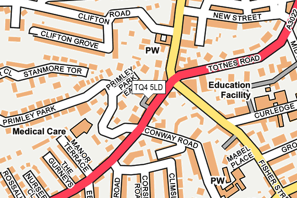 TQ4 5LD map - OS OpenMap – Local (Ordnance Survey)