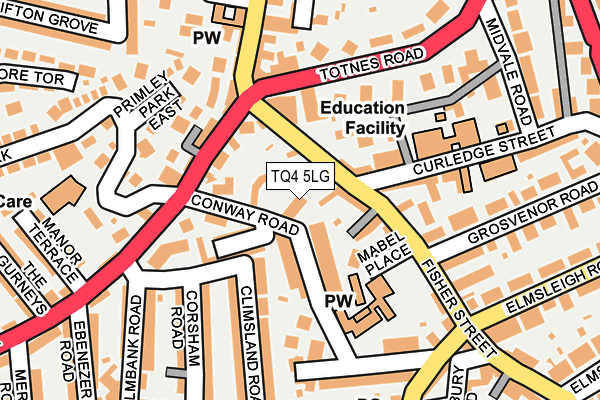 TQ4 5LG map - OS OpenMap – Local (Ordnance Survey)