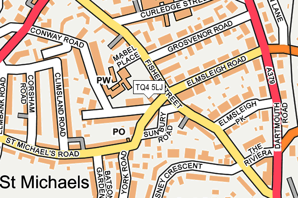 TQ4 5LJ map - OS OpenMap – Local (Ordnance Survey)