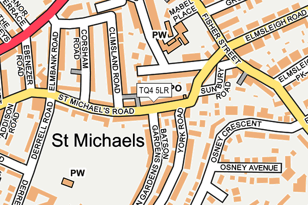 TQ4 5LR map - OS OpenMap – Local (Ordnance Survey)