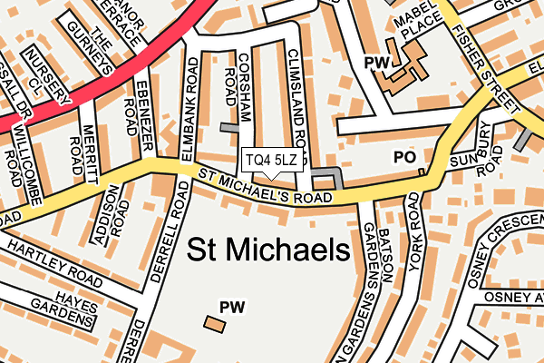 TQ4 5LZ map - OS OpenMap – Local (Ordnance Survey)