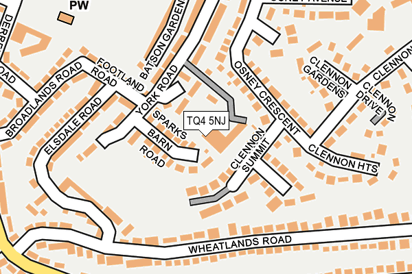 TQ4 5NJ map - OS OpenMap – Local (Ordnance Survey)