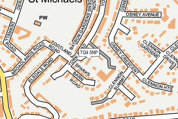 TQ4 5NP map - OS OpenMap – Local (Ordnance Survey)