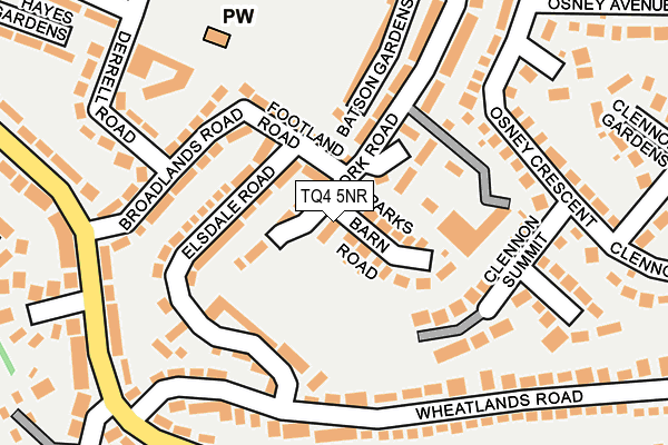 TQ4 5NR map - OS OpenMap – Local (Ordnance Survey)
