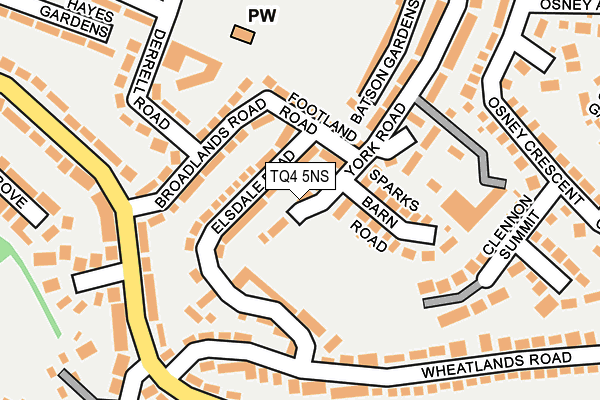 TQ4 5NS map - OS OpenMap – Local (Ordnance Survey)