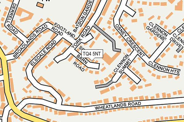 TQ4 5NT map - OS OpenMap – Local (Ordnance Survey)