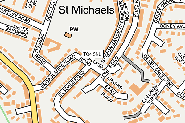 TQ4 5NU map - OS OpenMap – Local (Ordnance Survey)