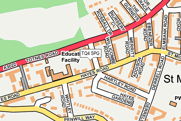 TQ4 5PG map - OS OpenMap – Local (Ordnance Survey)