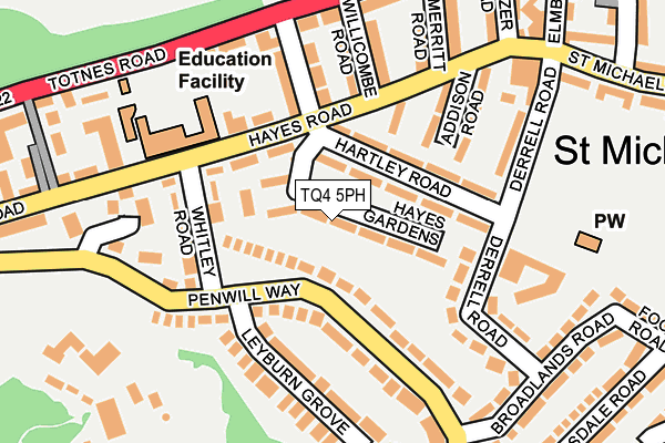 TQ4 5PH map - OS OpenMap – Local (Ordnance Survey)