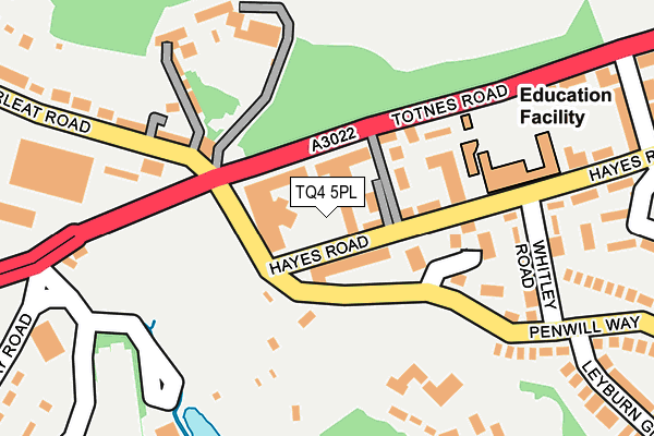 TQ4 5PL map - OS OpenMap – Local (Ordnance Survey)