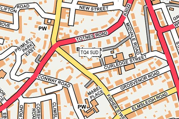 TQ4 5UD map - OS OpenMap – Local (Ordnance Survey)