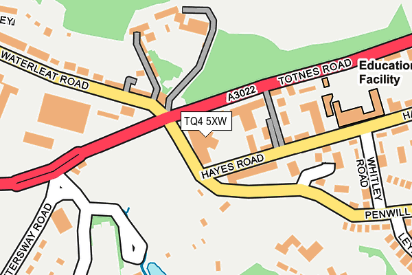 TQ4 5XW map - OS OpenMap – Local (Ordnance Survey)