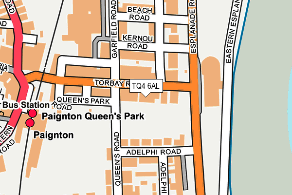 TQ4 6AL map - OS OpenMap – Local (Ordnance Survey)