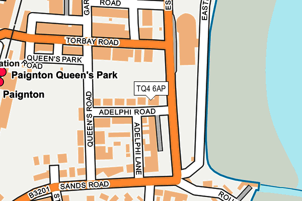 TQ4 6AP map - OS OpenMap – Local (Ordnance Survey)