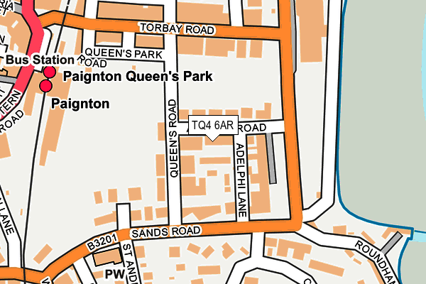 TQ4 6AR map - OS OpenMap – Local (Ordnance Survey)