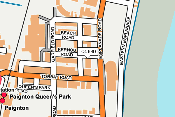 TQ4 6BD map - OS OpenMap – Local (Ordnance Survey)