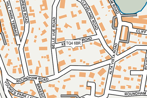 TQ4 6BR map - OS OpenMap – Local (Ordnance Survey)
