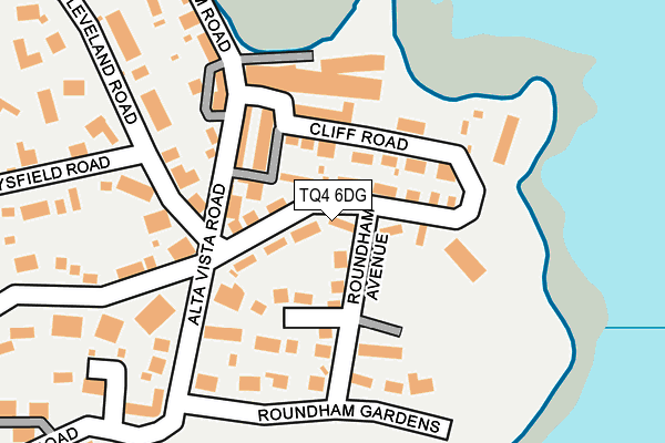TQ4 6DG map - OS OpenMap – Local (Ordnance Survey)