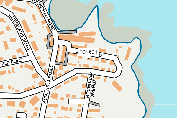TQ4 6DH map - OS OpenMap – Local (Ordnance Survey)