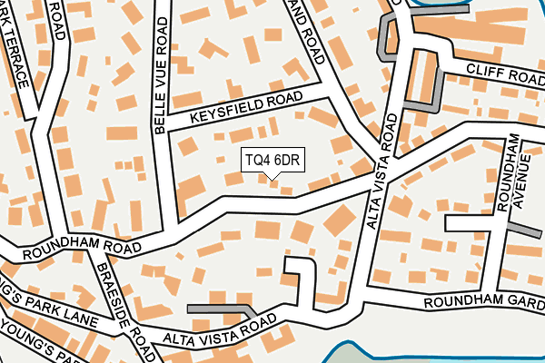 TQ4 6DR map - OS OpenMap – Local (Ordnance Survey)