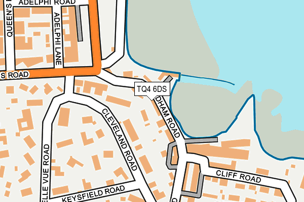 TQ4 6DS map - OS OpenMap – Local (Ordnance Survey)