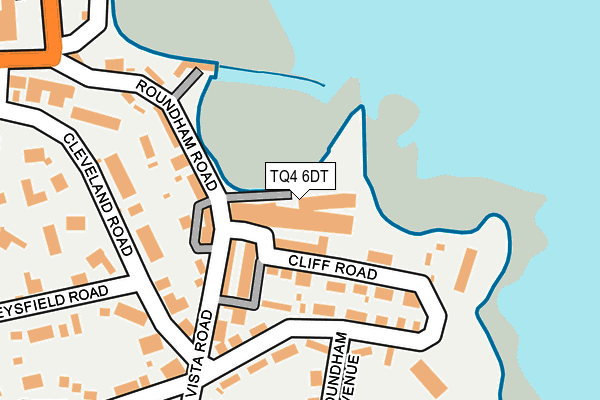 TQ4 6DT map - OS OpenMap – Local (Ordnance Survey)