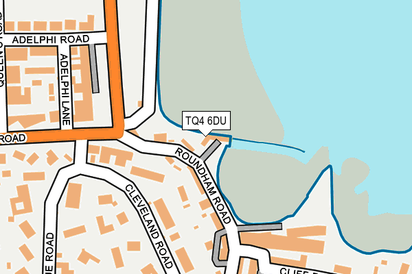 TQ4 6DU map - OS OpenMap – Local (Ordnance Survey)