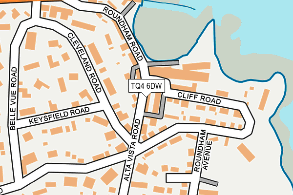 TQ4 6DW map - OS OpenMap – Local (Ordnance Survey)