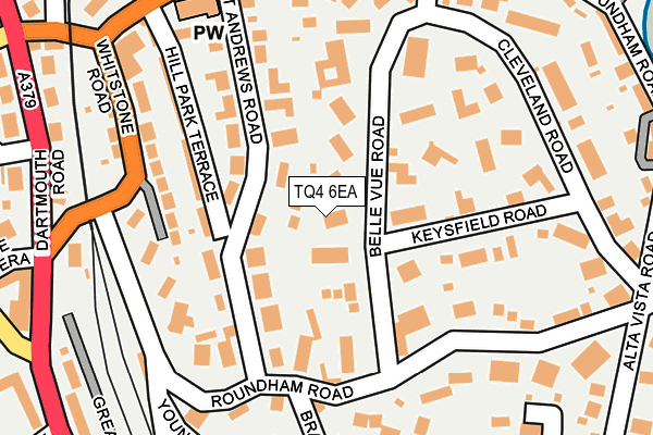 TQ4 6EA map - OS OpenMap – Local (Ordnance Survey)
