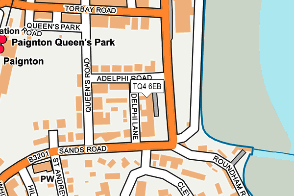 TQ4 6EB map - OS OpenMap – Local (Ordnance Survey)