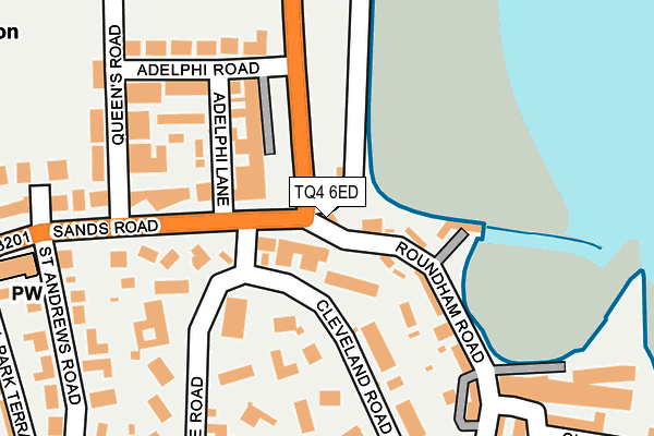 TQ4 6ED map - OS OpenMap – Local (Ordnance Survey)