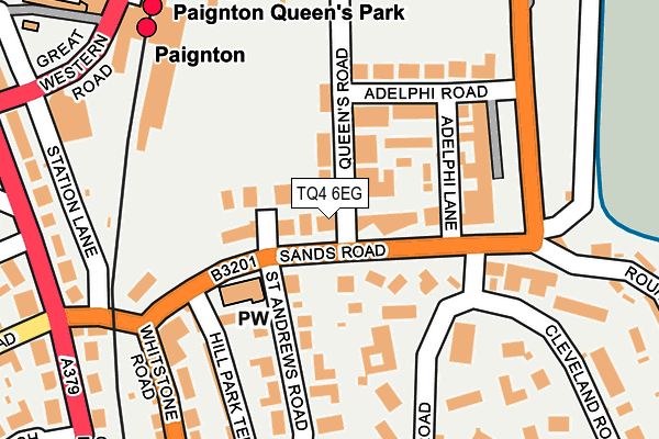 TQ4 6EG map - OS OpenMap – Local (Ordnance Survey)