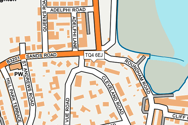 TQ4 6EJ map - OS OpenMap – Local (Ordnance Survey)