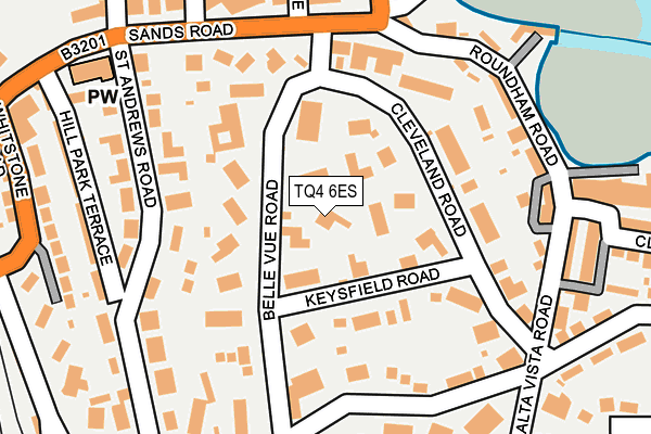 TQ4 6ES map - OS OpenMap – Local (Ordnance Survey)