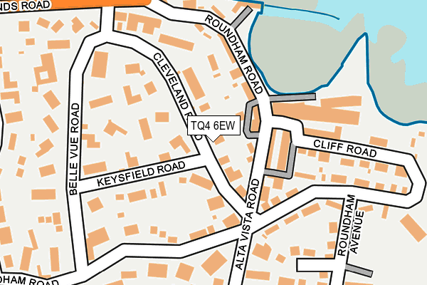 TQ4 6EW map - OS OpenMap – Local (Ordnance Survey)