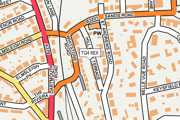 TQ4 6EX map - OS OpenMap – Local (Ordnance Survey)